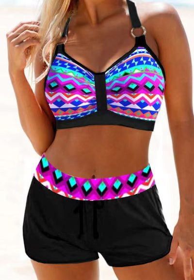 Bikini Estampado con Abertura Lateral para Mujer - Image 12