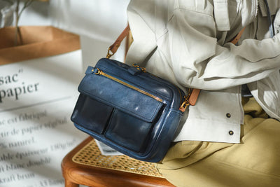 Bolso Crossbody de Cuero Artesanal Estilo Británico para Mujer - Image 6