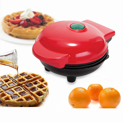 Máquina Eléctrica para Waffles Mini con Moldes de Huevo Burbuja - Desayunos Perfectos en Minutos