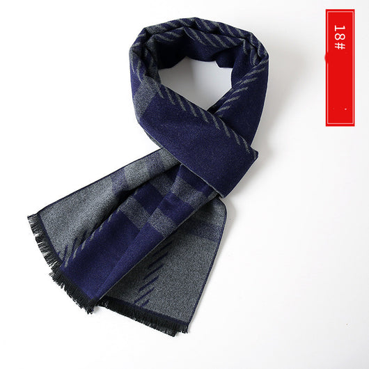 Bufanda de Cachemira Extendida Versátil para Hombre - Image 29