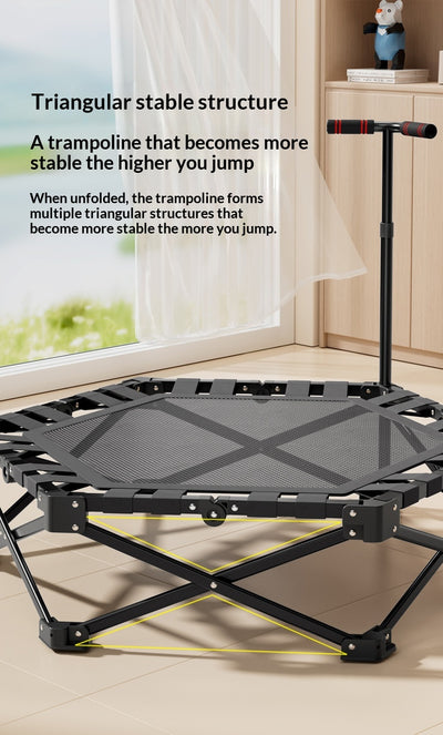 Cama Elástica Plegable para el Hogar con Barras de Seguridad - Image 10