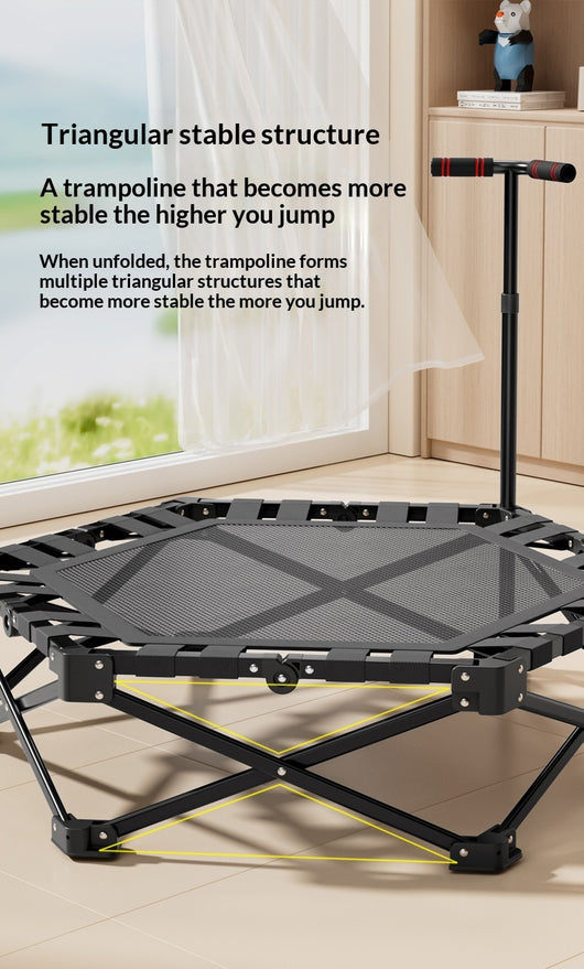 Cama Elástica Plegable para el Hogar con Barras de Seguridad - Image 10