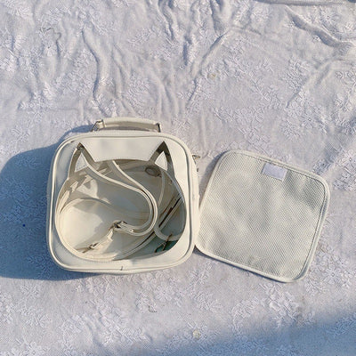 Bolsa Transparente para Muñecas de Gato Japonés Adorable de Algodón - Image 12