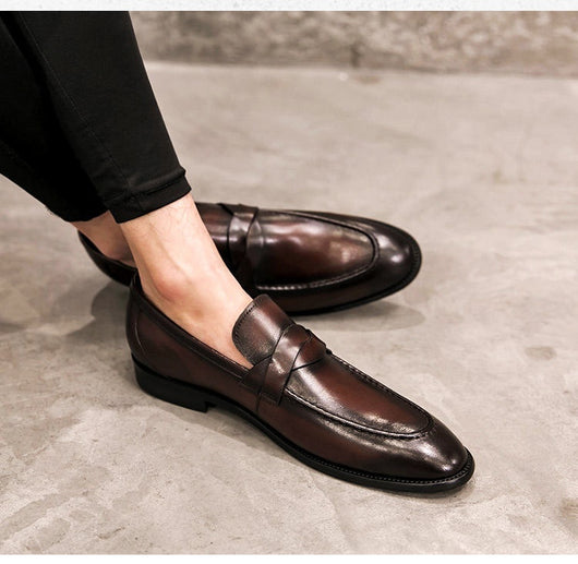 Zapatos de Cuero Británico sin Cordones - Comodidad Casual - Image 17