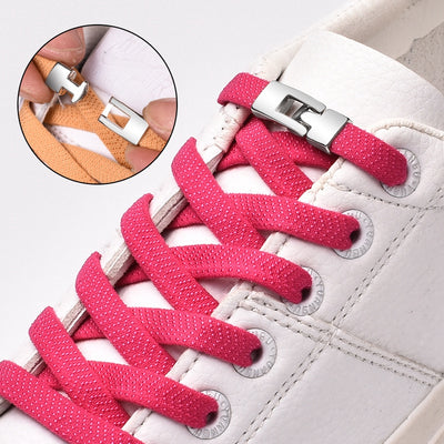 Cordones Elásticos Lazy con Hebilla Cruzada - Unisex