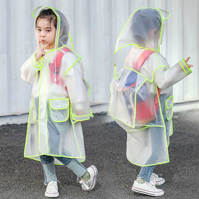Poncho Impermeable Transparente para Niños - Image 5