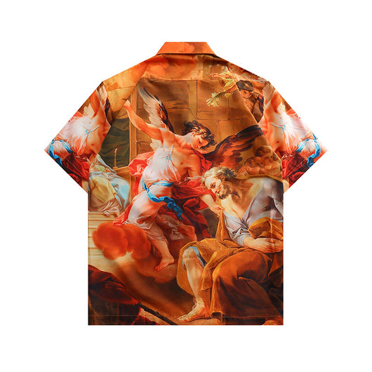 Camisa Casual Hombre con Estampado Artístico Óleo Completo - Image 12