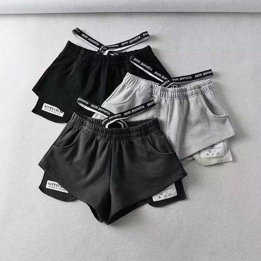Shorts Deportivos de Cintura Alta para Mujer