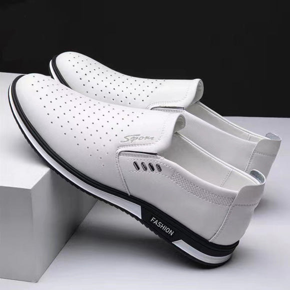 Zapatos Casuales de Cuero para Hombre Estilo Británico Transpirables