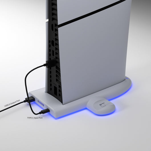 Ventilador Refrigerante Multifunción PS5 con Cargador, Soporte y Luz RGB - Image 13