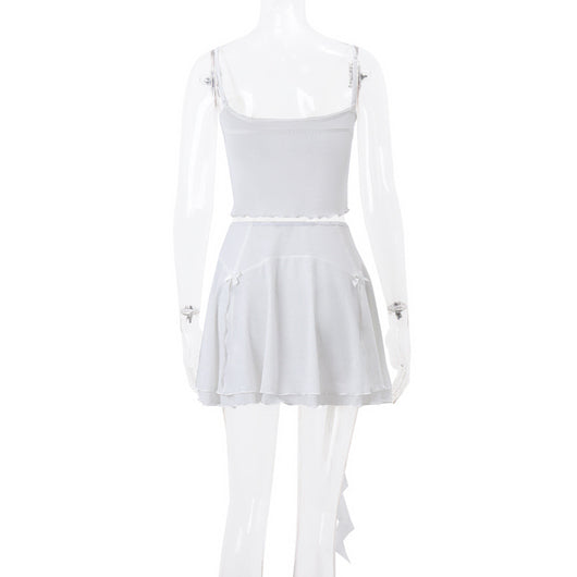Camisola de Malla con Cinta y Falda Elegante - Image 11