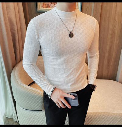 Camiseta Cuello Alzado Tendencia Moderna para Hombre - Image 14