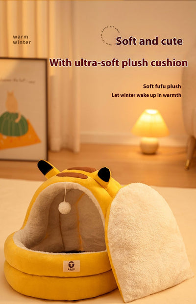 Cama Nido para Gatos Cerrada Cuatro Estaciones - Calidez Todo el Año - Image 29