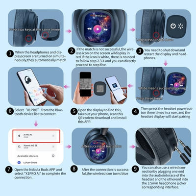 Auriculares Bluetooth X1pro Inalámbricos Universales de Conducción Ósea - Image 28