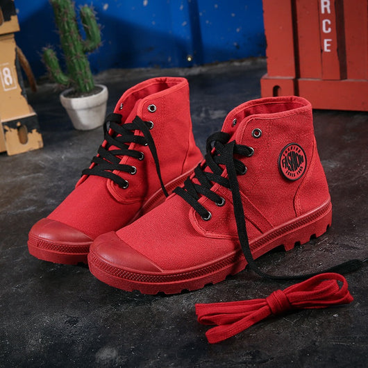 Zapatillas Canvas de Alto Corte para Estudiantes - Estilo Hip-Hop Versátil - Image 7