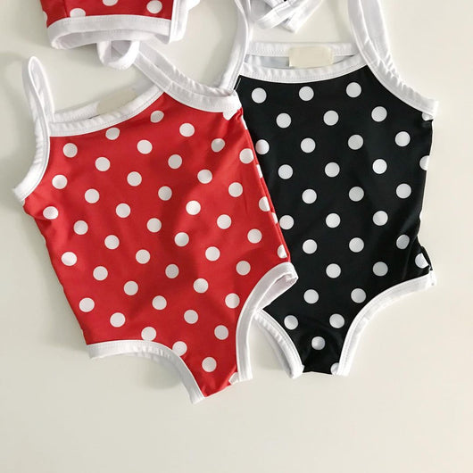Traje de Baño Enterizo para Bebé Niña con Capucha y Lunares - Image 13