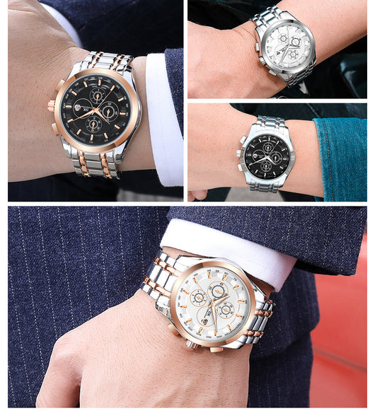 Reloj de Cuarzo para Hombre con Manecillas Luminosas en Aleación - Image 16