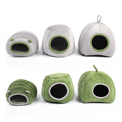 Cama Semiencerrada para Mascotas de Algodón - Nido Cálido Protector - Image 3