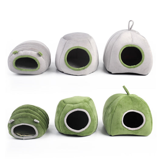 Cama Semiencerrada para Mascotas de Algodón - Nido Cálido Protector - Image 3