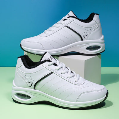 Zapatillas Deportivas para Mujer de Cuero con Suela Gruesa y Transpirabilidad - Image 3