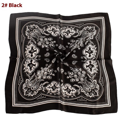 Pañuelo de Satén con Estampado Floral Vintage Paisley - Image 7
