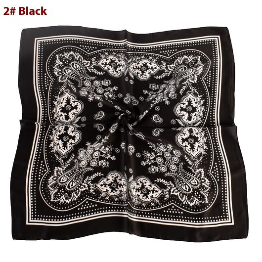 Pañuelo de Satén con Estampado Floral Vintage Paisley - Image 7