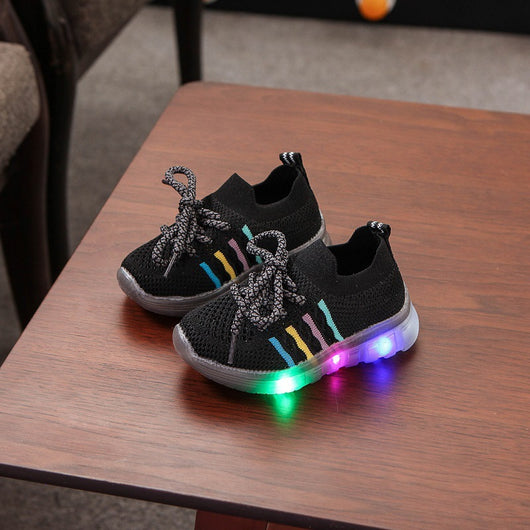 Zapatillas Luminosas LED Tejidas con Luces Intermitentes - Image 9