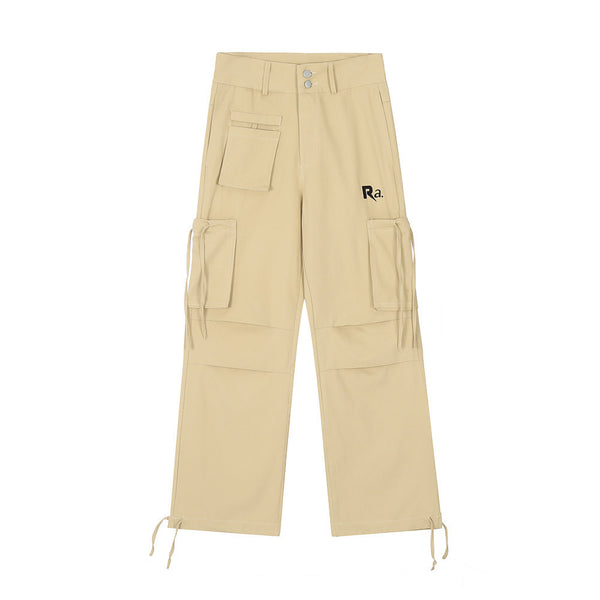 Pantalones Cargo Rectos Multibolsillos para Hombre