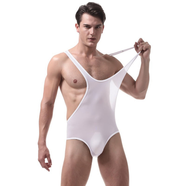 Traje de Lucha Ajustador de Seda Helada Ultra Delgado para Hombre - Image 4