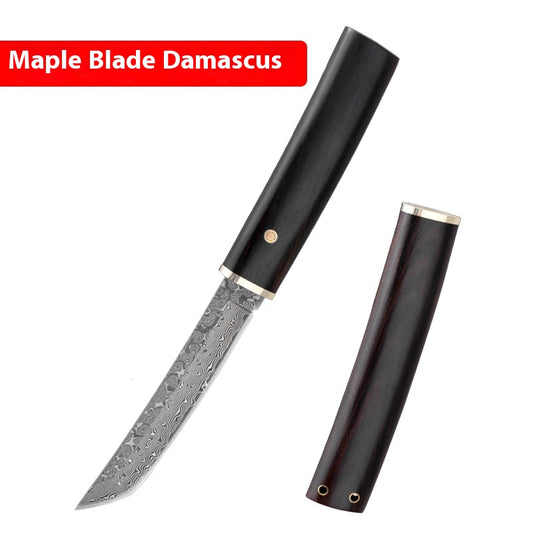 Cuchillo de Frutas Japonés Acero Damasco M390 - Image 5