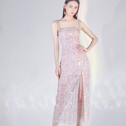 Vestido de Moda con Tirantes Ajustables para Mujer