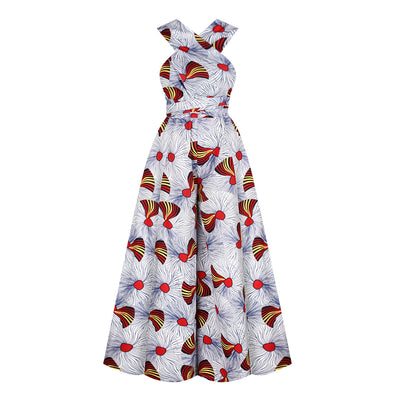 Jumpsuit Estilo Africano con Estampado Digital y Tirantes Ajustables - Image 6