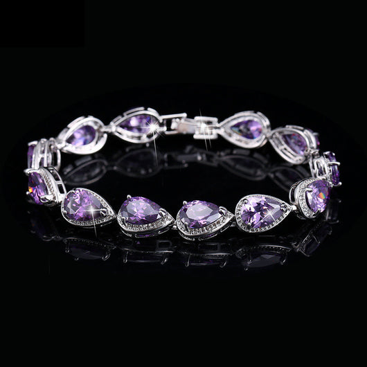 Pulsera de Niña con Zirconia Brillante y Baño de Platino - Image 5