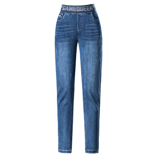 Jeans Talle Alto Elástico con Forro Polar para Mujer - Image 7