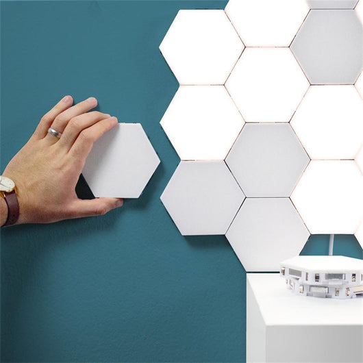 Lámpara Hexagonal Quantum Touch - Decoración LED para Pared