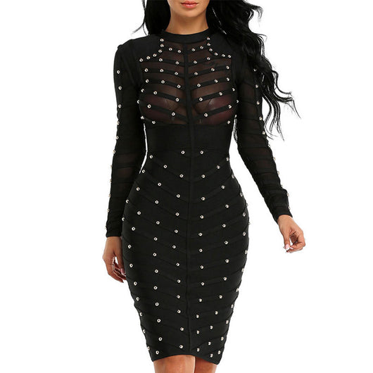 Vestido Largo de Malla Elegante - Image 18