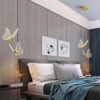 Lámpara Colgante Mariposa Minimalista para Mesita de Noche - Image 5