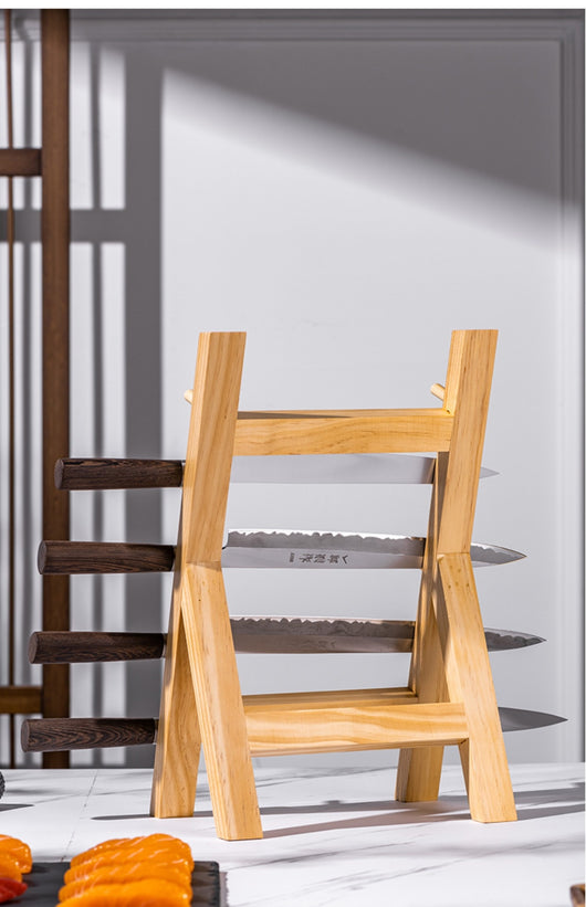Soporte para Cuchillos de Madera Sapele - Organizador de Cocina Premium - Image 18