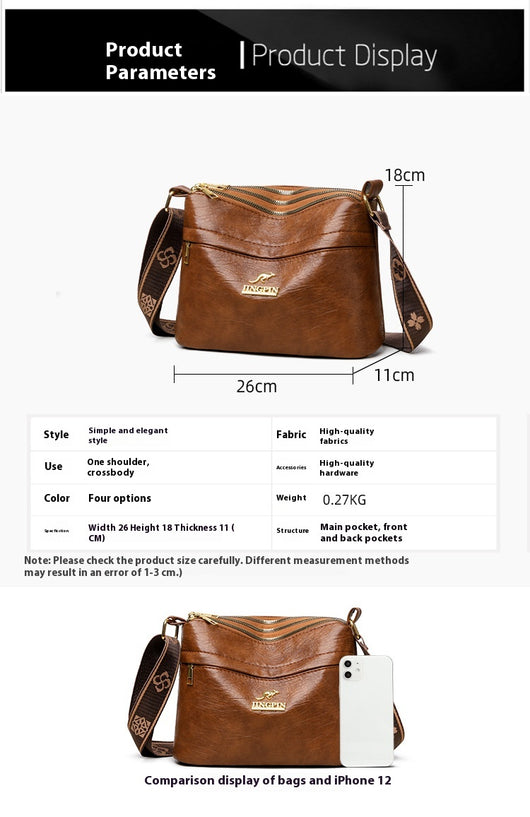 Bolso Bandolera de Gran Capacidad con Múltiples Compartimentos - Image 13