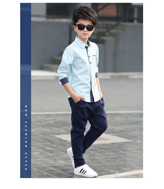 Camisa Infantil Manga Larga a Rayas - Estilo Casual para Otoño - Image 18