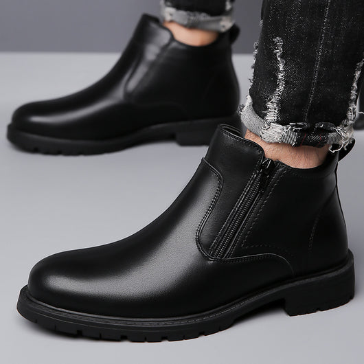 Zapatos Casuales Altos de Cuero para Hombre - Image 14