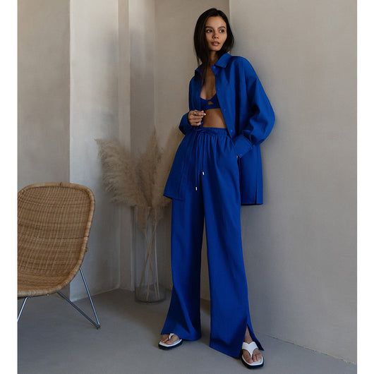 Conjunto de Dos Piezas: Blusa Suelta y Pantalón Cintura Alta - Image 10