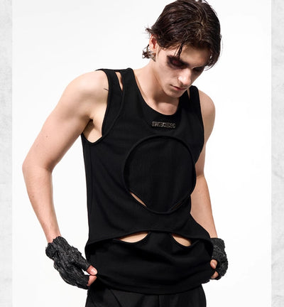 Chaleco Deportivo Hombre Verano Blanco Calado Transpirable - Image 11