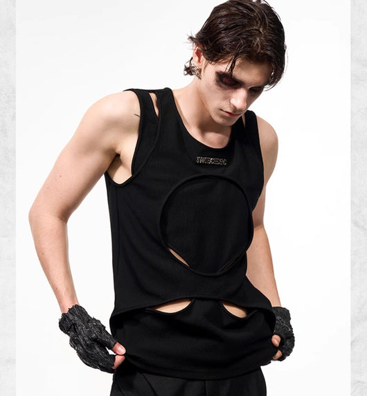 Chaleco Deportivo Hombre Verano Blanco Calado Transpirable - Image 11