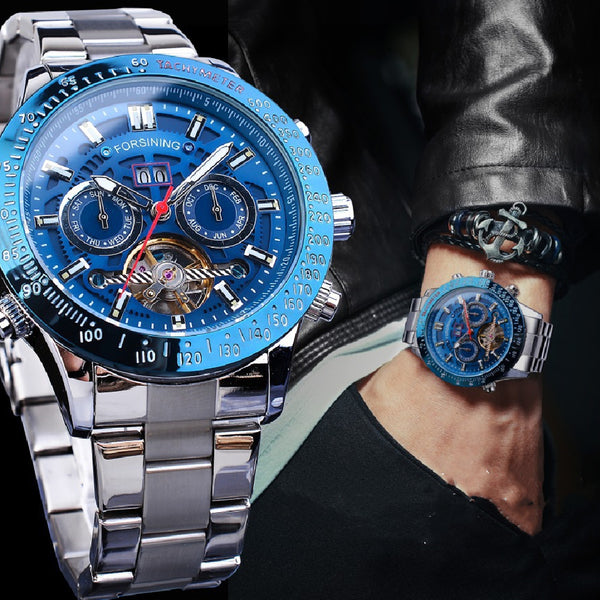 Reloj Automático Tourbillon Multifunción Estilo Casual