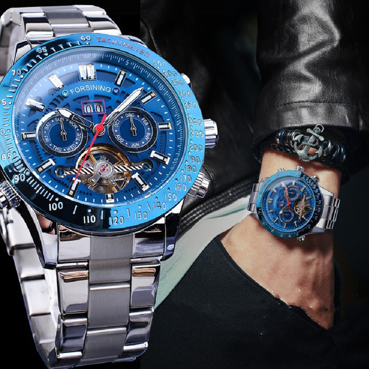 Reloj Automático Tourbillon Multifunción Estilo Casual