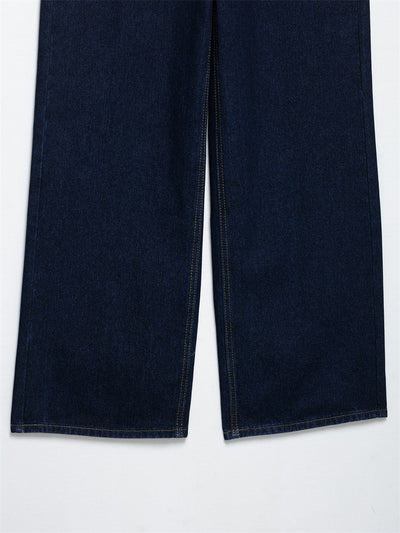 Conjunto Denim Vintage Azul Suelto - Camisa Manga Larga y Pantalón - Image 15