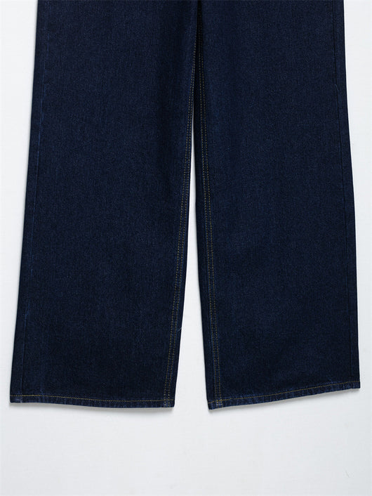 Conjunto Denim Vintage Azul Suelto - Camisa Manga Larga y Pantalón - Image 15