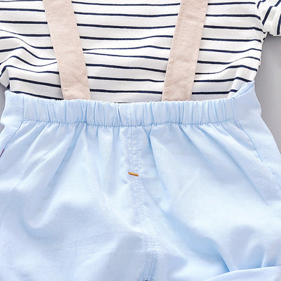 Conjunto Infantil Dos Piezas con Babero - Playera Cuello Redondo Manga Corta - Image 13