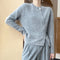 Cardigan Tejido Mujer Cuello Redondo Cremallera Oblicua Ajustado